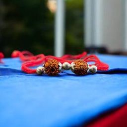Sterling Silver Rudraksha Rakhi-image-38