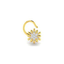 Yellow Gold Diamond-Studded Swati Nose Pin-image-43