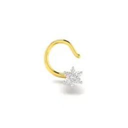 Yellow Gold Kinjal Nose Pin-image-23