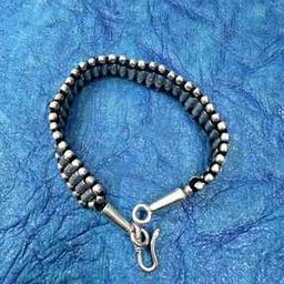 Women Sterling Silver Long Beaded Thread Bracelet-image-43