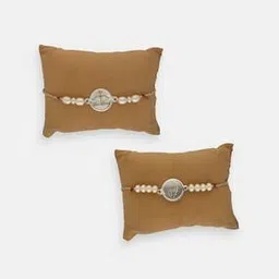 Set of 2 Pure Silver Ram Avtar Rakhis-18