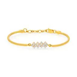 Yellow Gold Stone-Studded Banglet-image-43