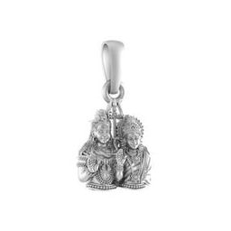 Sterling Silver God Shiv Parvati Pendant with Chain-image-99