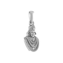 Sterling Silver Baba Khatu Shyam Pendant with Chain-image-15