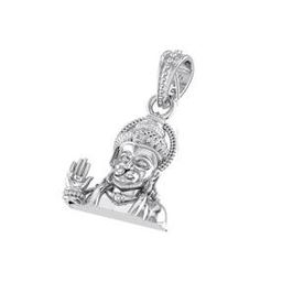 Sterling Silver Lord Hanuman Pendant with Chain-image-73