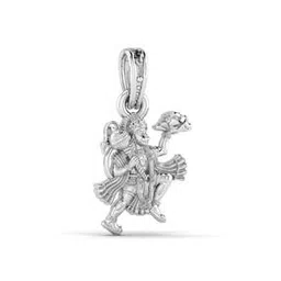 Sterling Silver Baba Khatu Shyam Pendant with Chain-image-10