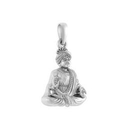 Sterling Silver Lord Swaminarayan Pendant with Chain-image-17