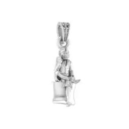 Sterling Silver Sai Baba Pendant with Chain-image-89