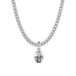 Sterling Silver Sai Baba Pendant with Chain-image-75