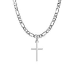 Sterling Silver Holy Cross Pendant with Chain-image-32