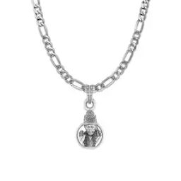 Sterling Silver Sai Baba Pendant with Chain-image-59
