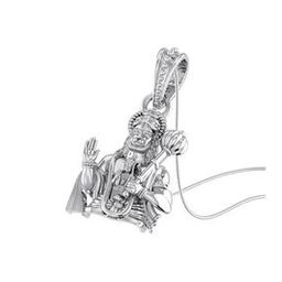 Pure Silver God Hanuman ChainPendant-image-38
