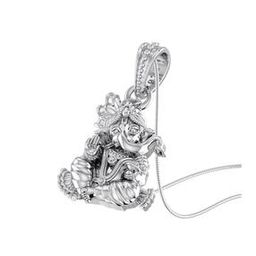 akshat sapphire Silver Panchmukhi Hanuman Chain Pendant-picture-12