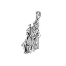 Sterling Silver God Kartikeya Pendant with Chain-image-60