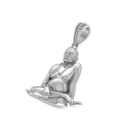 Sterling Silver Swami Samarth Pendant with Chain-image-54