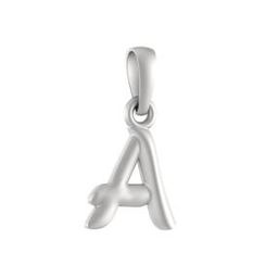 Sterling Silver Alphabet Pendant with Chain-image-9
