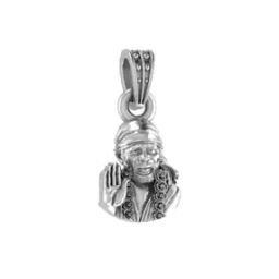 Sterling Silver God Shree Sai Baba Pendant with Chain-image-41