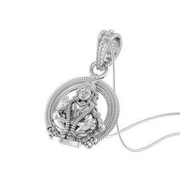 Sterling Silver Lord Ayyappa Chain Pendant-image-12