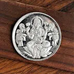 Pure Silver Goddess Lakshmi Coin-image-79