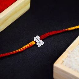 Sterling Silver Dog Charm Rakhi-image-62