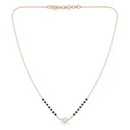 Rose Gold Diamond-Studded Mangalsutra-image-30