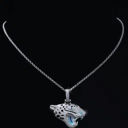 Sterling Silver Roar of The Tiger Pendant with Chain-image-60