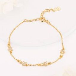 giva Sterling Silver Gold-Plated Binary Star Bracelet-picture-37