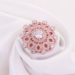 Sterling Silver Rose Gold-Plated Adore Me Brooch-image-14