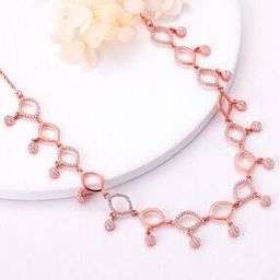 giva Sterling Silver Rose Gold-Plated Duchess Necklace-picture-16