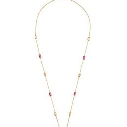 Yellow Gold Stone-Studded Necklace-image-51