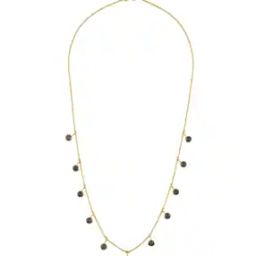 Yellow Gold Stone-Studded Necklace-image-3