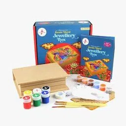 Paint Kerala Mural Art On Jewellery Box Painting Kit-image-9