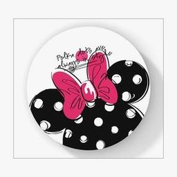 Polka Minnie Circular Coaster-21