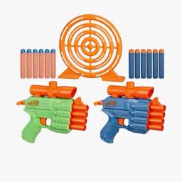 nerf Unisex Set of 2 Dart Blasters Toy Guns with 12 Elite Darts image 1