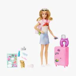 Unisex Barbie Doll Travel Set-11