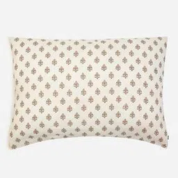 66 GSM Printed Kashmiri Booti Cushion with Filler 27" x 19"-5