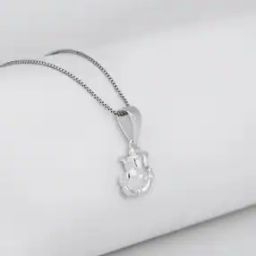 Sterling Silver Ganapathi Pendant with Chain-image-51