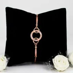 Sterling Silver Rose Gold-Plated Forever Bracelet-picture-50