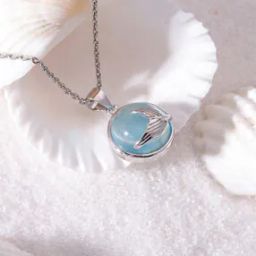 Sterling Silver Fish Tail Pendant with Chain-image-18
