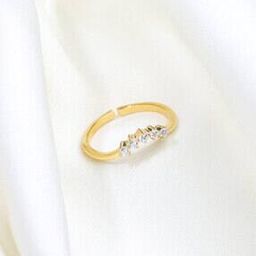Sterling Silver Gold-Plated Eternity Ring-image-45