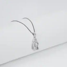 Oxidised Silver-Plated Radha-Krishna Pendant-image-69