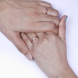Sterling Silver Rose Gold-Plated Couple Rings-image-40