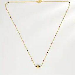 Women Yellow Gold Beaded Mangalsutra-image-78