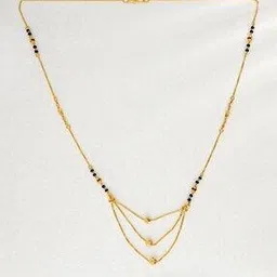 Women Yellow Gold Beaded Mangalsutra-image-46