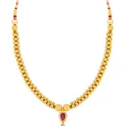 22K Yellow Gold Tushi Necklace-image-2