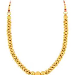 22K Yellow Gold Tushi Necklace-image-4