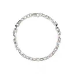 Men Sterling Silver Sachin Chain Bracelet-image-7