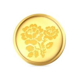 Yellow Gold Flower Coin-image-72
