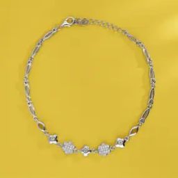 Girls Sterling Silver Twinkling Secret Anklet-image-27
