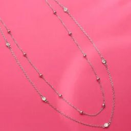 Women Sterling Silver Celestial Charms Necklace-image-21